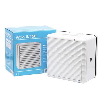 Elicent Vitro 6/150 Duvar ve Pencere Tipi Havalandırma Fanı, 300 m3-h